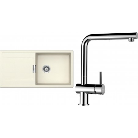 Set Schock S9-9 (dřez Mono D-100L Magnolia + baterie Epos.120 Chrom)