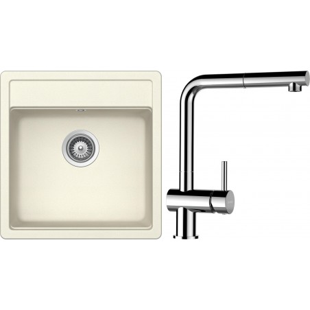 Set Schock S11-9 (dřez Mono N-100S Magnolia + baterie Epos.120 Chrom)