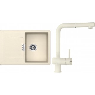 Set Schock S5-2 (dřez Mono D-100S Magnolia + baterie Epos.120 Magnolia)