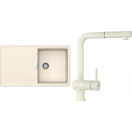 Set Schock S13-2 (dřez Tia D-100 Magnolia + baterie Epos.120 Magnolia, beztlaková)