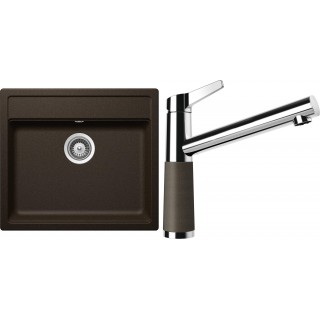 Set Schock S10-4 (dřez Mono N-100 Bronze + baterie SC-510 Bronze)