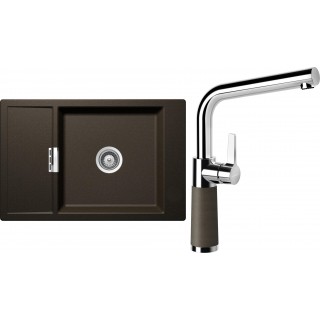 Set Schock S5-6 (dřez Mono D-100XS Bronze + baterie SC-540 Bronze)