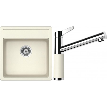 Set Schock S11-4 (dřez Mono N-100S Magnolia + baterie SC-510 Magnolia)