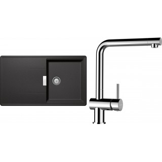 Set Schock S13-8 (dřez Tia D-100 Stone + baterie Epos Chrom)