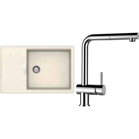 Set Schock S14-9 (dřez Tia D-100LS Magnolia + baterie Epos.120 Chrom)