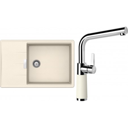 Set Schock S14-6 (dřez Tia D-100LS Magnolia + baterie SC-540 Magnolia)