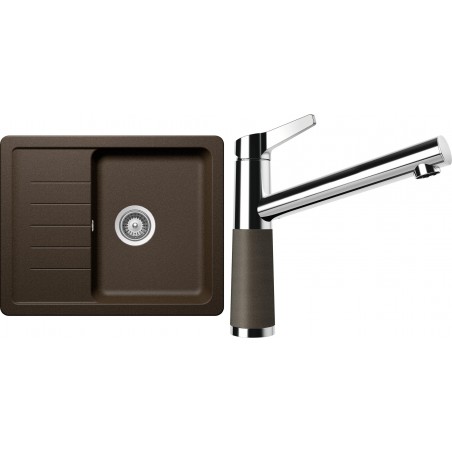 Set Schock S1-4 (dřez Toledo D-100XS Bronze + baterie SC-510 Bronze)