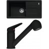 Set Franke G122MČ (dřez BSG 611-78/39 Matná černá + baterie FC 9547.901 Matná černá)