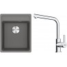Set Franke G253ŠK (dřez MRG 610-37 RTL Šedý kámen + baterie FS 3230.031 LINA SMART Chrom)