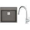 Set Franke G254ŠK (dřez MRG 610-52 RTL Šedý kámen + baterie FS 3229.031 LINA NEW Chrom)
