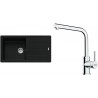 Set Franke G264MČ (dřez BFG 611 Matná černá + baterie FS 3230.031 LINA SMART Chrom)