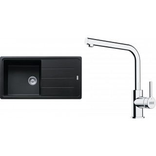 Set Franke G264O (dřez BFG 611 Onyx + baterie FS 3230.031 LINA SMART Chrom)