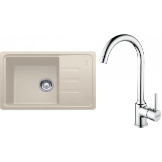 Set Franke G265SA (dřez BSG 611-62 Sahara + baterie FP 9000.031 Chrom)