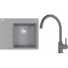 Set Franke G269ŠK (dřez CNG 611-62 TL/7 Šedý kámen, pravý + baterie FC 6018.084 LINA Šedý kámen)