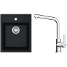 Set Franke T113Č (dřez SID 610-40 Černá + baterie FS 3230.031 LINA SMART Chrom)