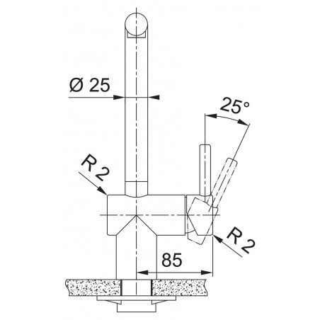 Kuchyňská baterie Franke FC 3791.504 ATLAS NEO Celonerez zlatá, PVD