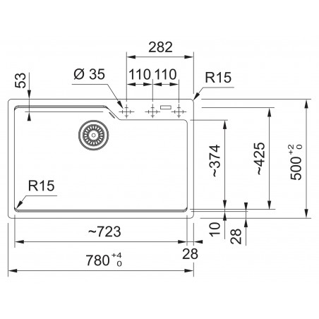 Kuchyňský dřez Franke Urban UBG 610-78 Matná černá
