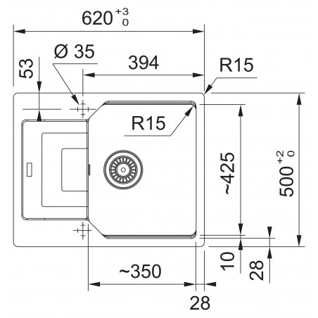 Kuchyňský dřez Franke Urban UBG 611-62 Šedý kámen