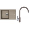 Set Sinks (dřez Amanda 780 Truffle 54 + baterie Vitalia Truffle 54)