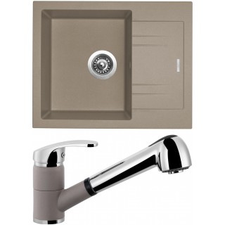 Set Sinks (dřez Linea 600 Truffle 54 + baterie Legenda S Truffle 54)