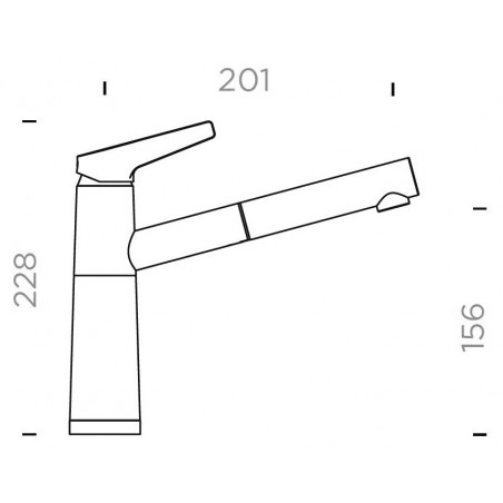 Kuchyňská baterie Schock SC-510.120 NT Magma, beztlaková