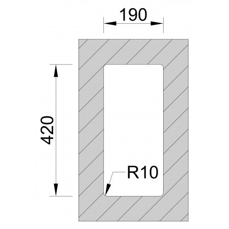 Kuchyňský dřez Sinks Box 210 FI 1,0 mm