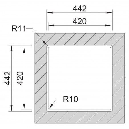 Kuchyňský dřez Sinks Box 440 FI 1,0 mm