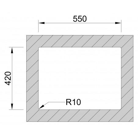 Kuchyňský dřez Sinks Box 570.1 FI 1,0 mm