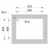 Kuchyňský dřez Sinks Box 570.1 RO 1,0 mm