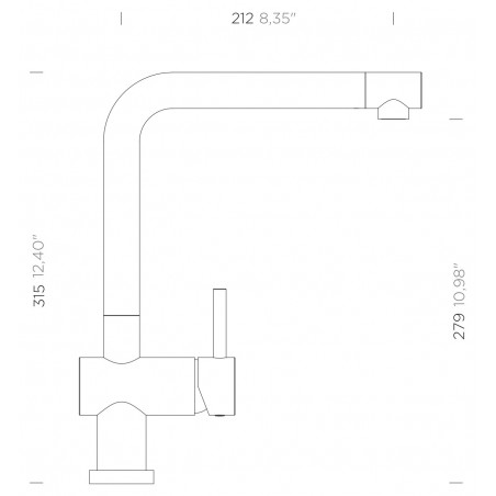 Kuchyňská baterie Schock Epos W Puro, beztlaková