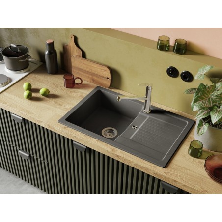 Kuchyňský dřez Schock Lima D-100S Asphalt, spodní montáž