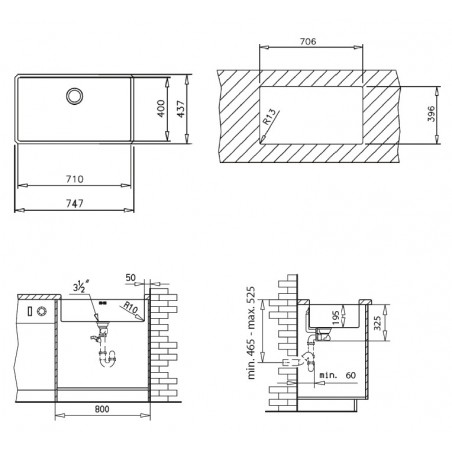 Kuchyňský dřez Teka BE Linea RS15 71.40 X Nerez