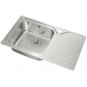 Kuchyňský dřez Teka Classic MAX 1B 1D X Nerez, levý