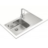 Kuchyňský dřez Teka Classic MAX 1B 1D X Nerez, levý