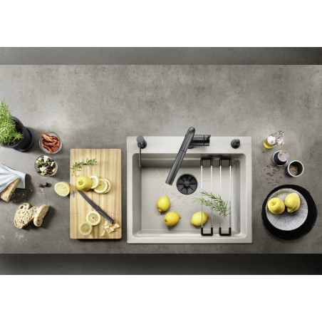 Kuchyňský dřez Blanco Etagon 6 Tartufo, bez příslušenství, s pojezdy