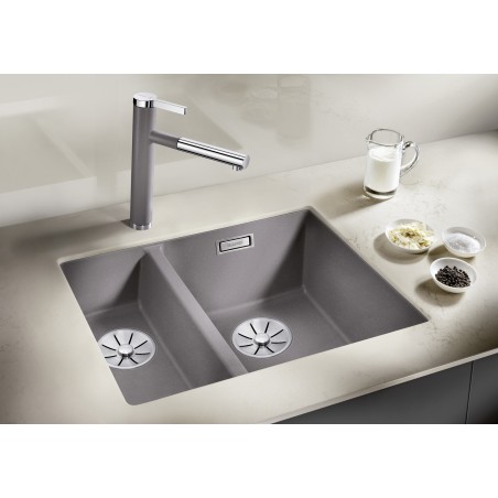 Kuchyňský dřez Blanco Subline 340/160-U Černá, pravý, bez příslušenství