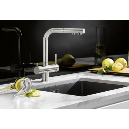 Kuchyňská baterie Blanco FONTAS-S II Filter Satin Platinum