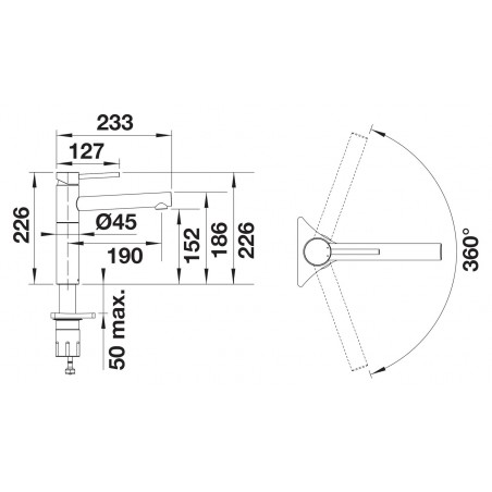 Kuchyňská baterie Blanco Alta II Chrom