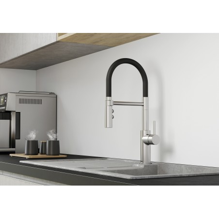 Kuchyňská baterie Blanco Catris-S Flexo Dark Steel