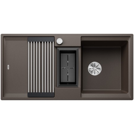 Kuchyňský dřez Blanco Adira 6 S Kávová, s mřížkou a miskou