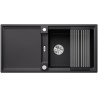 Kuchyňský dřez Blanco Adira XL 6 S Černá, s mřížkou
