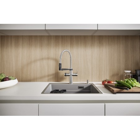 Kuchyňský dřez Blanco Etagon 6-F Šedá vulkán, s pojezdy