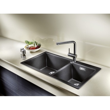 Kuchyňský dřez Blanco Pleon 9 Šedá skála, levý