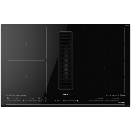 Indukční varná deska s integrovany?m odsavačem par Teka AFF 87601 MST BK Černá