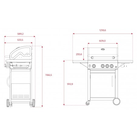 Plynový gril Teka T-BBQ 3100 G Plynový gril Teka T-BBQ 3100 G