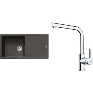 Set Franke G264ŠB (dřez BFG 611 Šedá břidlice + baterie FS 3230.031 LINA SMART Chrom)