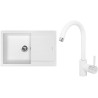 Set Sinks (dřez Amanda 780 Milk 28 + baterie Mix 35 Milk 28)