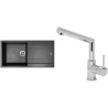 Set Sinks (dřez Amanda 990 Metalblack 74 + baterie Mix 350 P Chrom - lesklý) Set Sinks (dřez Amanda 990 Metalblack 74 + baterie Mix 350 P Chrom - lesklý)