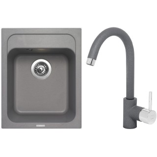 Set Sinks (dřez Classic 400 Titanium 72 + baterie Mix 35 Titanium 72)