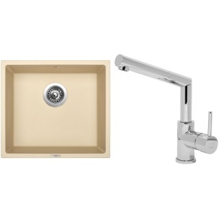 Set Sinks (dřez Frame 457 Sahara 50 + baterie Mix 350 P Chrom - lesklý)